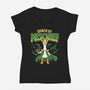 Quack Of Mischief-Womens-V-Neck-Tee-Tri haryadi