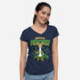 Quack Of Mischief-Womens-V-Neck-Tee-Tri haryadi