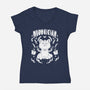 Meowgician-Womens-V-Neck-Tee-Tri haryadi