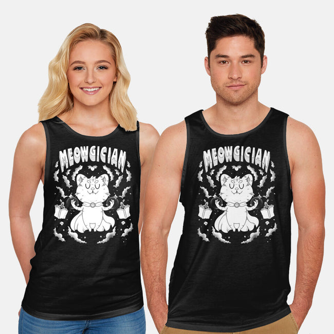 Meowgician-Unisex-Basic-Tank-Tri haryadi
