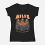 Man I Love Frog Sorcerers-Womens-V-Neck-Tee-eduely