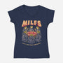 Man I Love Frog Sorcerers-Womens-V-Neck-Tee-eduely