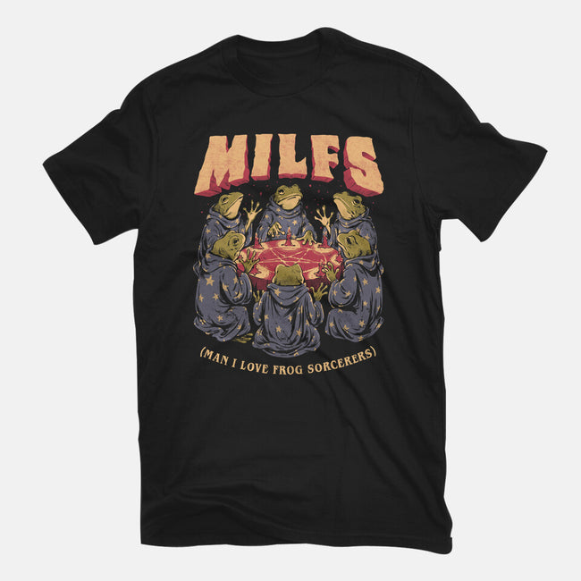 Man I Love Frog Sorcerers-Womens-Fitted-Tee-eduely