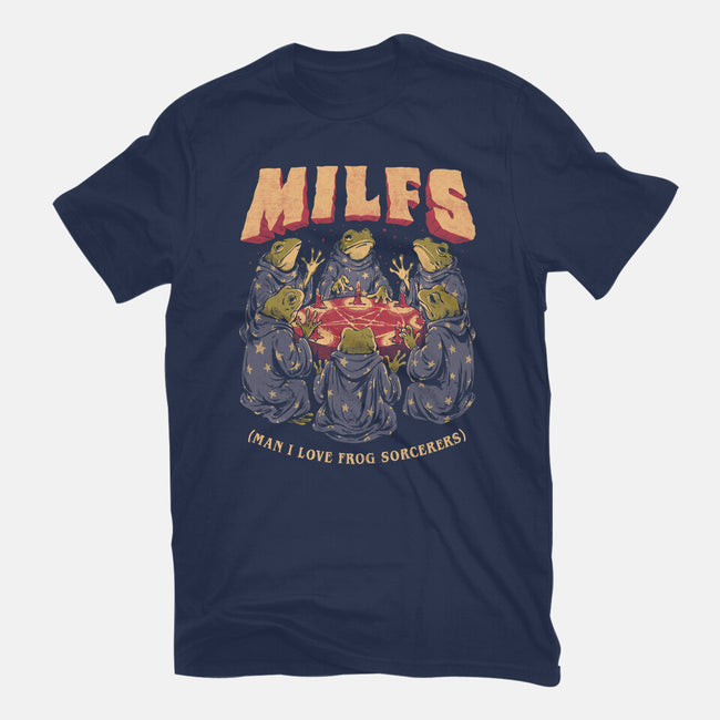 Man I Love Frog Sorcerers-Womens-Fitted-Tee-eduely