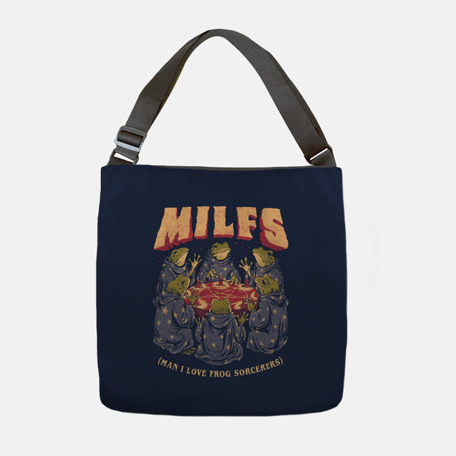 Man I Love Frog Sorcerers-None-Adjustable Tote-Bag-eduely