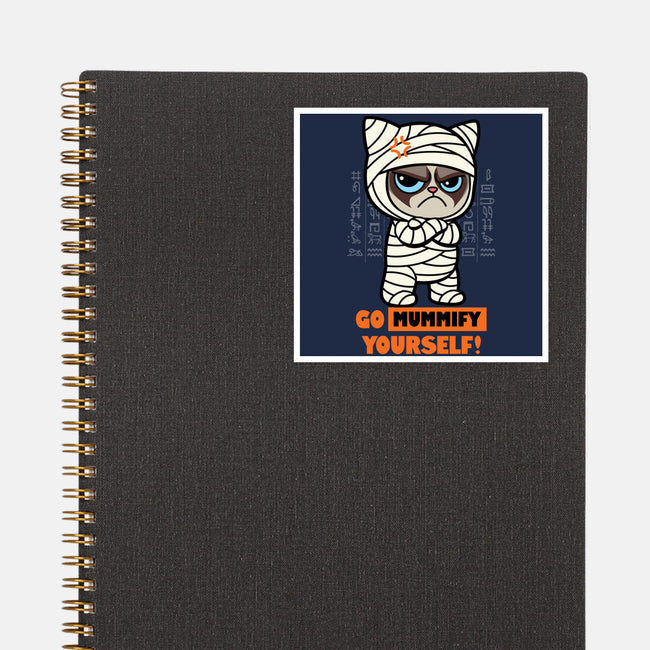 Grumpy Mummy-None-Glossy-Sticker-Boggs Nicolas