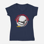 Trooper Sleepy-Womens-V-Neck-Tee-hirolabs