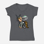 My Little Donnie-Womens-V-Neck-Tee-Boggs Nicolas