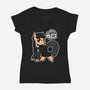 My Little Death Trap-Womens-V-Neck-Tee-Boggs Nicolas