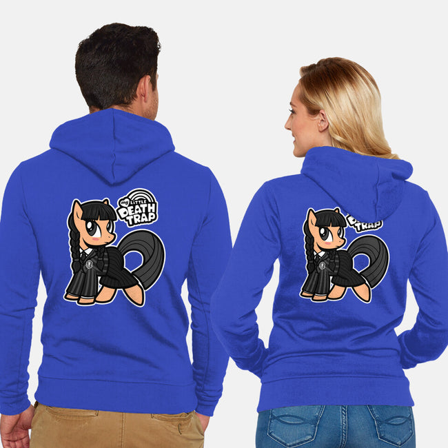 My Little Death Trap-Unisex-Zip-Up-Sweatshirt-Boggs Nicolas