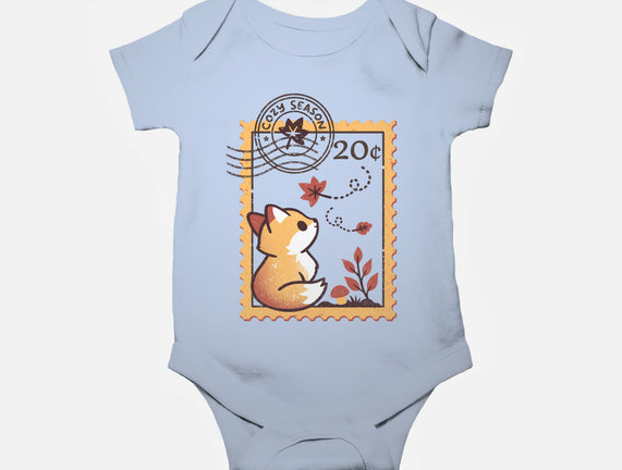 Autumn Fox Postage Stamp