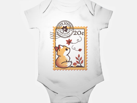 Autumn Fox Postage Stamp