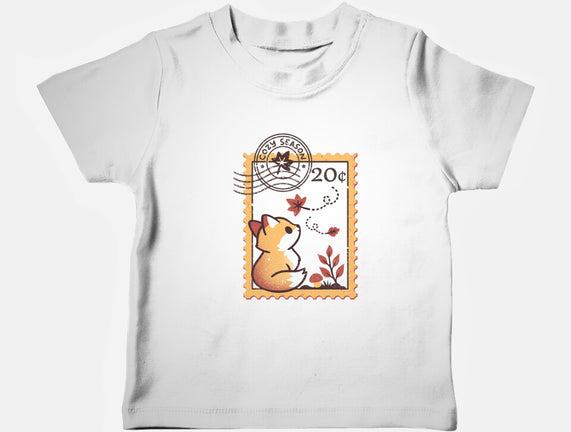 Autumn Fox Postage Stamp