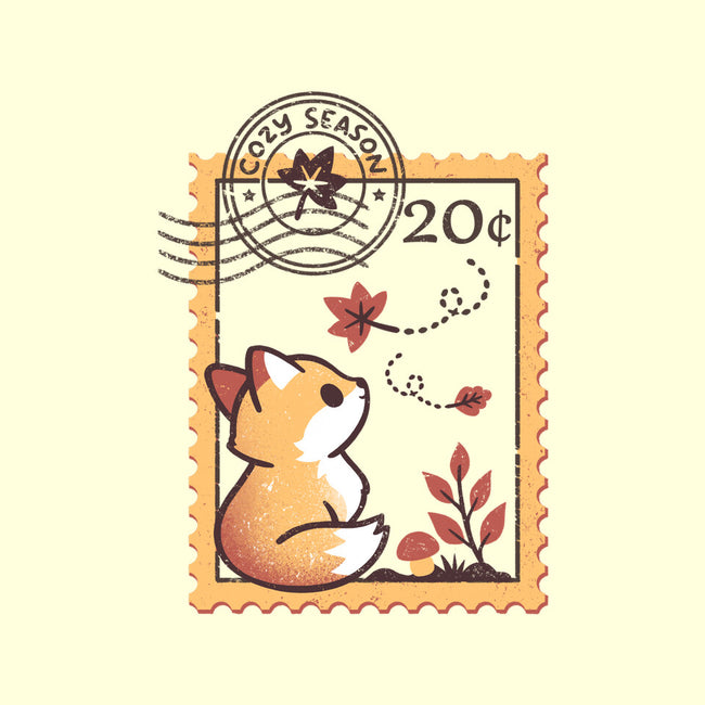 Autumn Fox Postage Stamp-Unisex-Kitchen-Apron-NemiMakeit