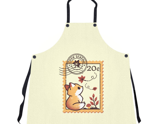Autumn Fox Postage Stamp