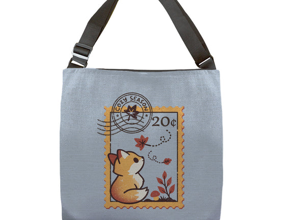 Autumn Fox Postage Stamp
