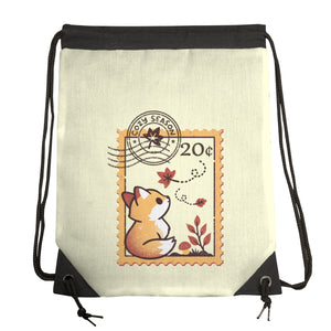 Autumn Fox Postage Stamp