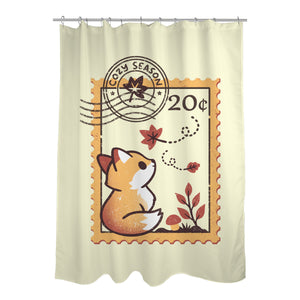Autumn Fox Postage Stamp