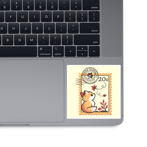 Autumn Fox Postage Stamp