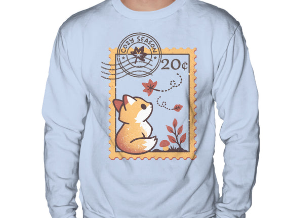 Autumn Fox Postage Stamp