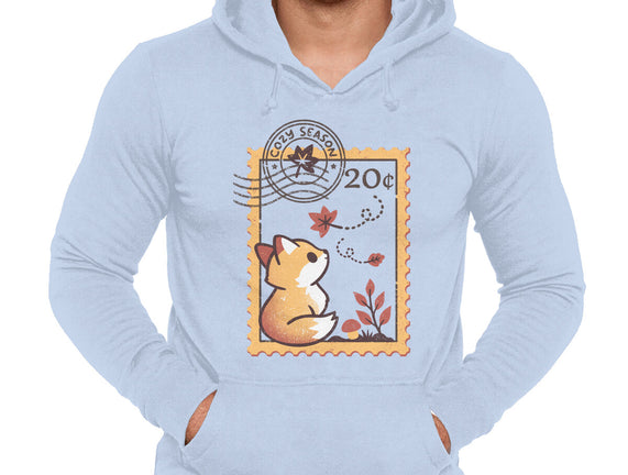 Autumn Fox Postage Stamp