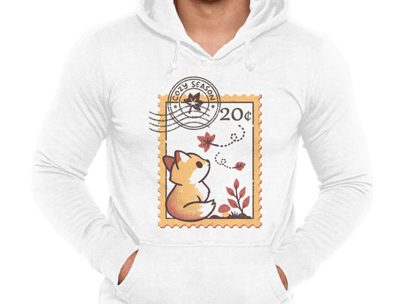 Autumn Fox Postage Stamp
