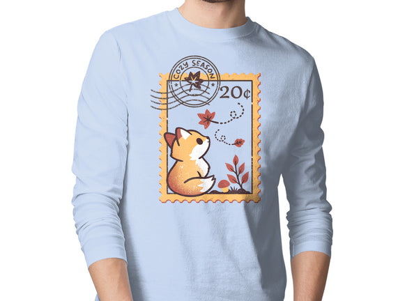 Autumn Fox Postage Stamp