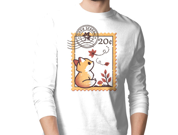 Autumn Fox Postage Stamp