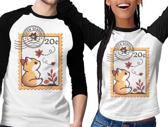 Autumn Fox Postage Stamp