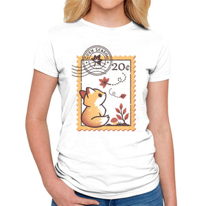 Autumn Fox Postage Stamp