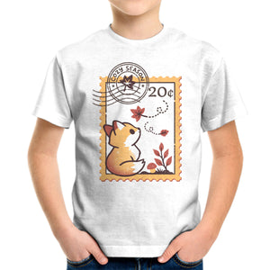 Autumn Fox Postage Stamp