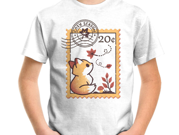 Autumn Fox Postage Stamp
