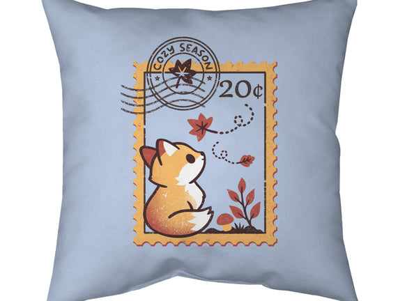 Autumn Fox Postage Stamp