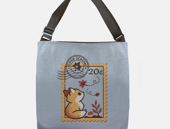 Autumn Fox Postage Stamp