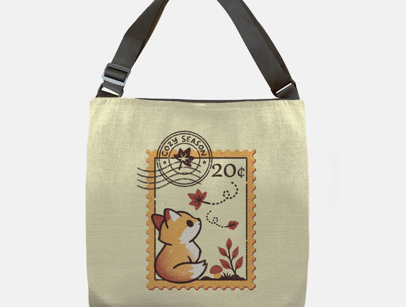 Autumn Fox Postage Stamp