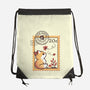 Autumn Fox Postage Stamp-None-Drawstring-Bag-NemiMakeit