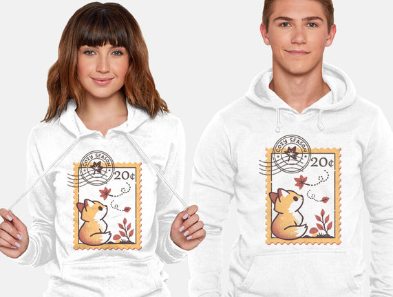 Autumn Fox Postage Stamp