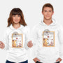Autumn Fox Postage Stamp-Unisex-Pullover-Sweatshirt-NemiMakeit