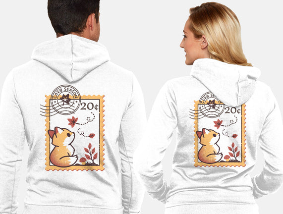 Autumn Fox Postage Stamp