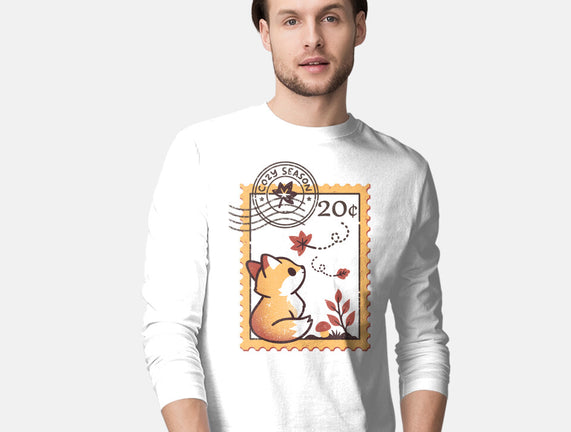 Autumn Fox Postage Stamp