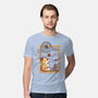 Autumn Fox Postage Stamp-Mens-Premium-Tee-NemiMakeit