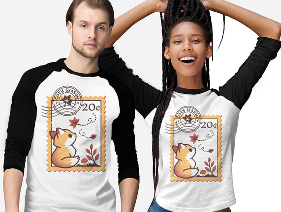 Autumn Fox Postage Stamp
