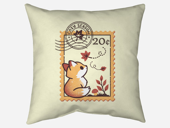 Autumn Fox Postage Stamp