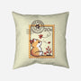 Autumn Fox Postage Stamp-None-Removable Cover w Insert-Throw Pillow-NemiMakeit