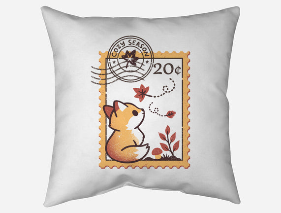Autumn Fox Postage Stamp