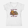 On Hold Since The Late 1900s-Womens-V-Neck-Tee-kg07