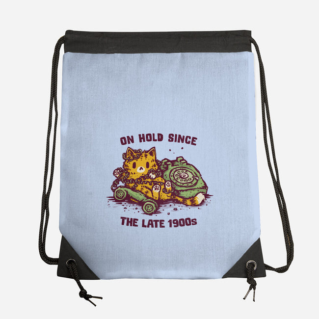 On Hold Since The Late 1900s-None-Drawstring-Bag-kg07