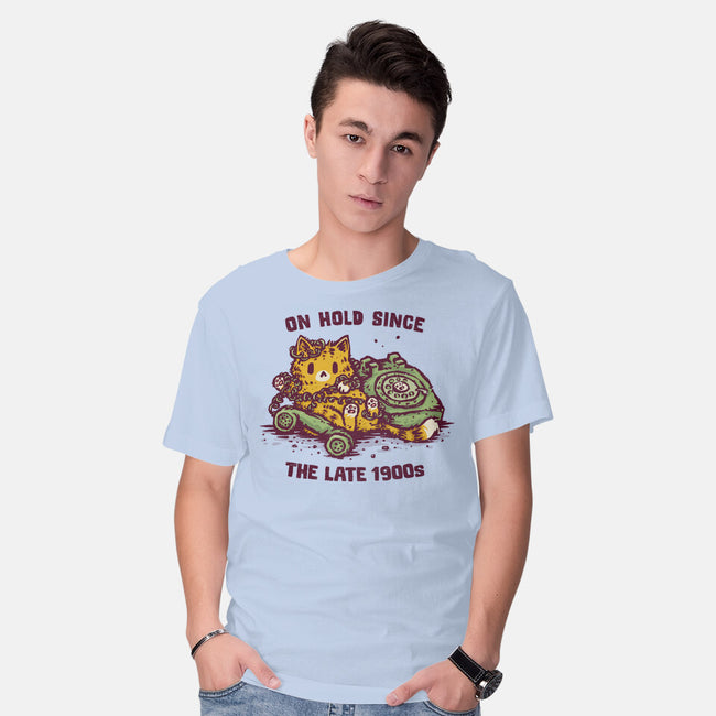 On Hold Since The Late 1900s-Mens-Basic-Tee-kg07