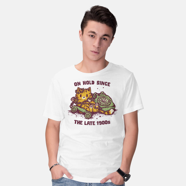 On Hold Since The Late 1900s-Mens-Basic-Tee-kg07