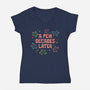 A Few Decades Later-Womens-V-Neck-Tee-kg07